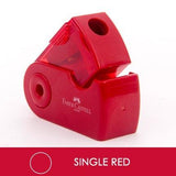 JIANWU FABER-CASTELL push pull double pencil sharpener Single hole double hole multifunctional Office stationery