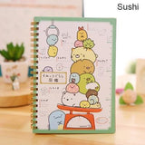 Kawaii Spiral Coil Notebook/Diary Agenda/Pocket book/Office School Supplies From Japan Cartoon Rilakkuma & Sumikkogurashi