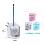 Multi-functional Automatic Electric Pencil Sharpener Battery Operated with 2 Holes(6-8mm / 9-12mm) for Home School Student