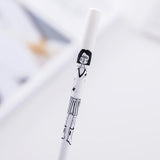 white Cartoon character gel pen creative 0.38mm Black ink stationary pens kawaii cute korea japanese kawai office school 1Z807